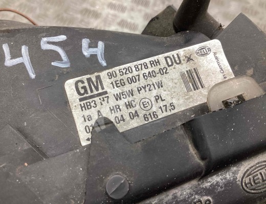 Фара правая Opel Astra G 1998-2004  Opel Astra Astra G 1998-2004