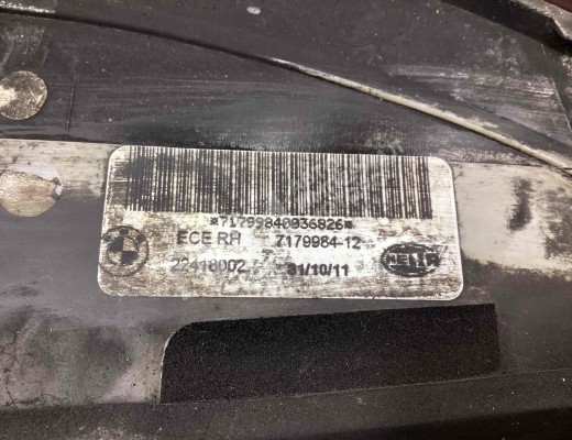 Фонарь задний правый BMW X6 (E71) 2007-2012  BMW X6 X6 (E71) 2007-2012