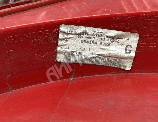 Фонарь задний левый Peugeot 407 2004-2010  Peugeot 407 407 2004-2010