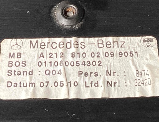 Шторка багажника Mercedes E (W212) 2009-2013  Mercedes E E (W212) 2009-2013