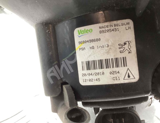 Фара противотуманная левая Peugeot 308 (T7) 2007-2015  Peugeot 308 308 (T7) 2007-2015