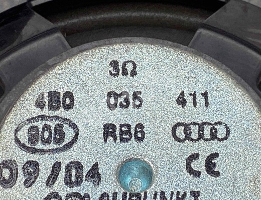 Динамик двери передней левой Audi A6 C5 (4B) 2001-2004 рестайлинг  Audi A6 A6 C5 (4B) 2001-2004 рестайлинг