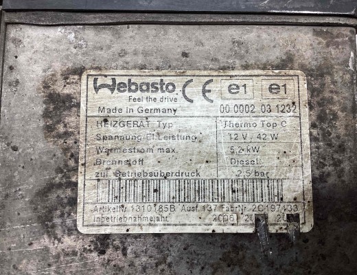 Автономный отопитель Opel Zafira B 2005-2008  Opel Zafira Zafira B 2005-2008
