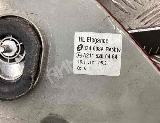 Фонарь задний правый Mercedes E (W211) 2002-2006  Mercedes E E (W211) 2002-2006