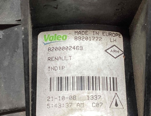 Фара противотуманная левая Renault Modus 2004-2012  Renault Modus Modus 2004-2012