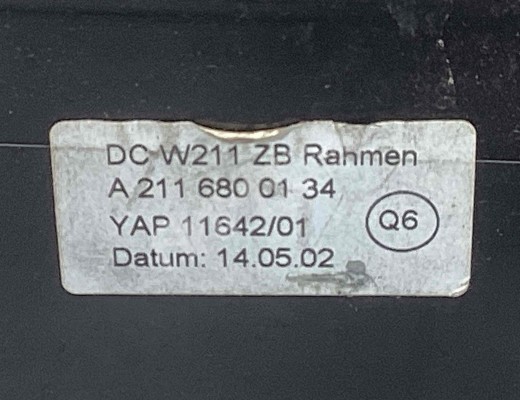 Рамка под магнитолу Mercedes E (W211) 2002-2006  Mercedes E E (W211) 2002-2006