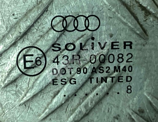 Стекло двери передней левой Audi A6 C5 (4B) 1997-2001  Audi A6 A6 C5 (4B) 1997-2001