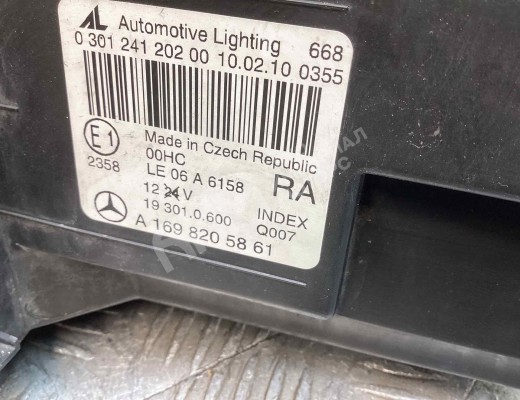Фара правая Mercedes A (W169) 2004-2012  Mercedes A A (W169) 2004-2012