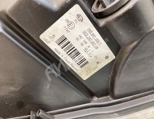 Фара левая Volkswagen Golf V (1K) 2004-2009  Volkswagen Golf Golf V (1K) 2004-2009