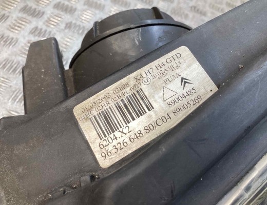 Фара левая Citroen C5 I 2001-2004  Citroen C5 C5 I 2001-2004