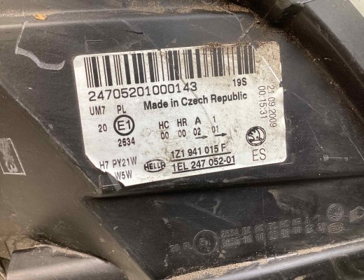Фара левая Skoda Octavia A5 (1Z) 2008-2013 рестайлинг  Skoda Octavia Octavia A5 (1Z) 2008-2013 рестайлинг