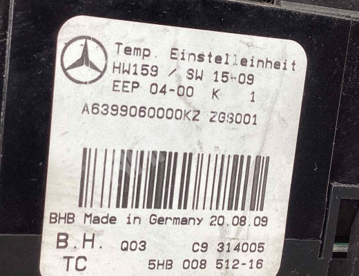 Блок управления печки/климат-контроля Mercedes Vito II (W639) 2003-2010  Mercedes Vito Vito II (W639) 2003-2010