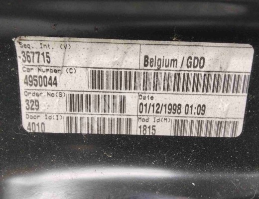 Стеклоподъемник передний левый Volkswagen Golf IV (1J) 1997-2004  Volkswagen Golf Golf IV (1J) 1997-2004