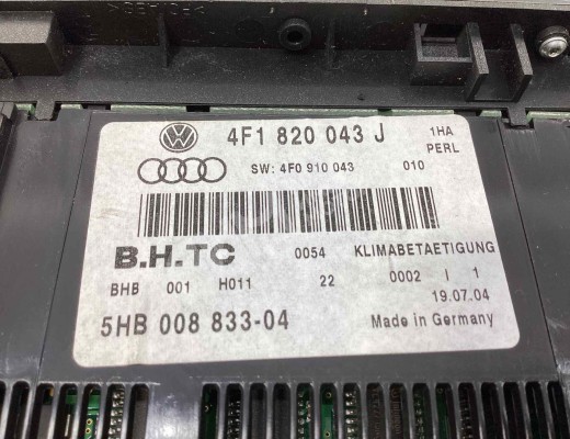 Блок управления печки/климат-контроля Audi A6 C6 (4F) 2004-2008  Audi A6 A6 C6 (4F) 2004-2008