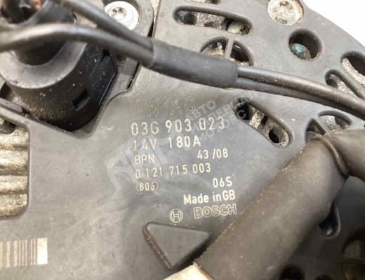 Генератор Volkswagen Passat B6 (3C) 2005-2010  Volkswagen Passat Passat B6 (3C) 2005-2010