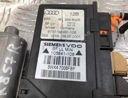 Моторчик стеклоподъемника передний правый Audi A4 B6 (8EC, 8E5) 2000-2004  Audi A4 A4 B6 (8EC, 8E5) 2000-2004