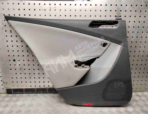 Обшивка двери задней левой (дверная карта) Volkswagen Passat B6 (3C) 2005-2010  Volkswagen Passat Passat B6 (3C) 2005-2010