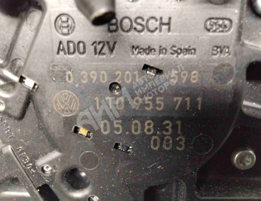 Моторчик заднего стеклоочистителя (дворника) Volkswagen Touran I (1T) 2003-2006  Volkswagen Touran Touran I (1T) 2003-2006
